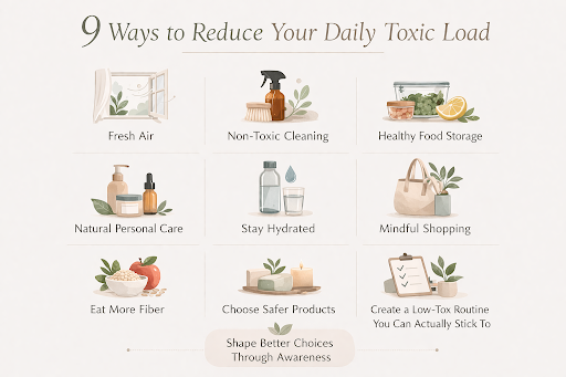 9 ways to reduce your daily toxic load