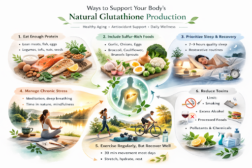Ways to support healthy glutathione levels
